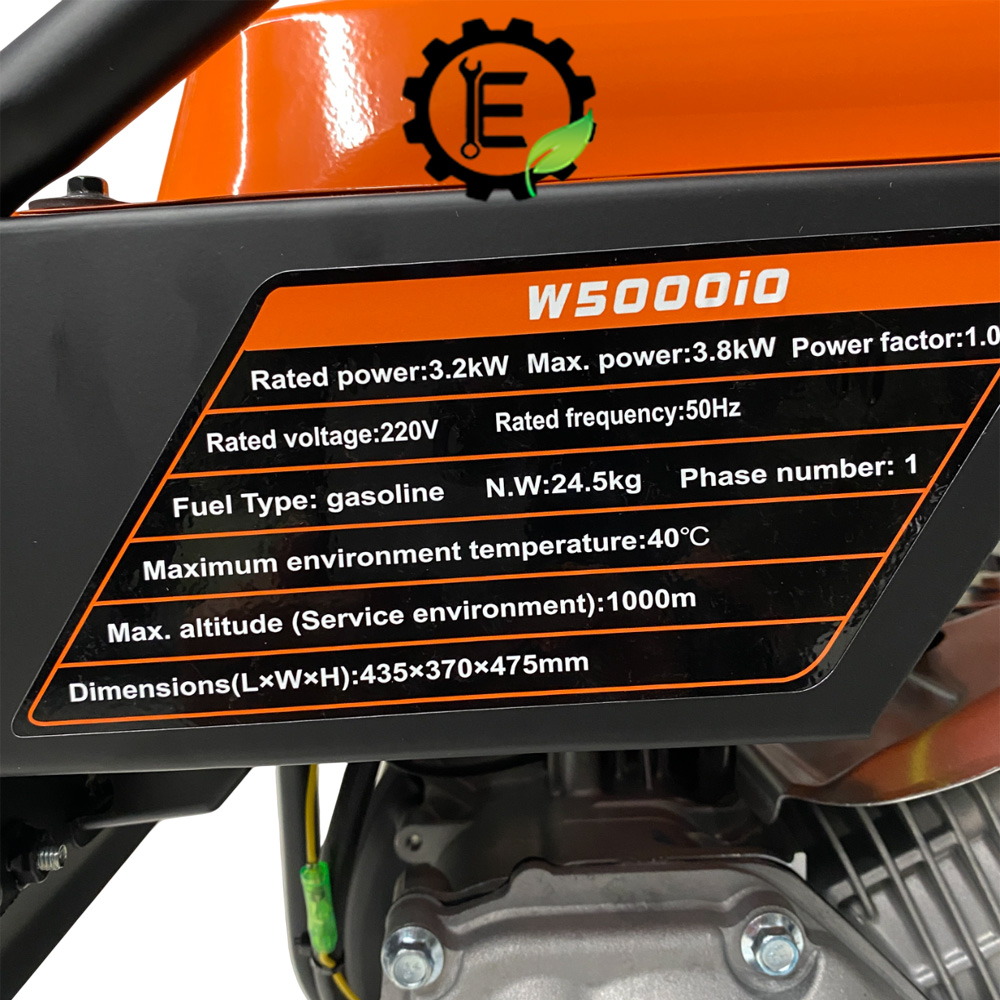 مشخصات موتور برق 3.2 کیلووات وزل بنزینی مدل W5000io