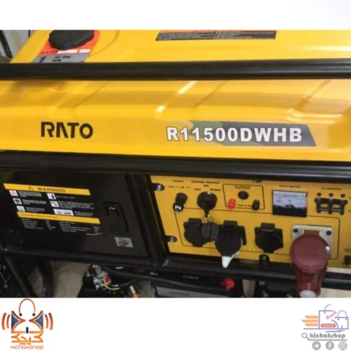موتور برق بنزینی راتو مدل RATO R11500DWHB | قیمت | مشخصات فنی | بازرگانی اعتصامی